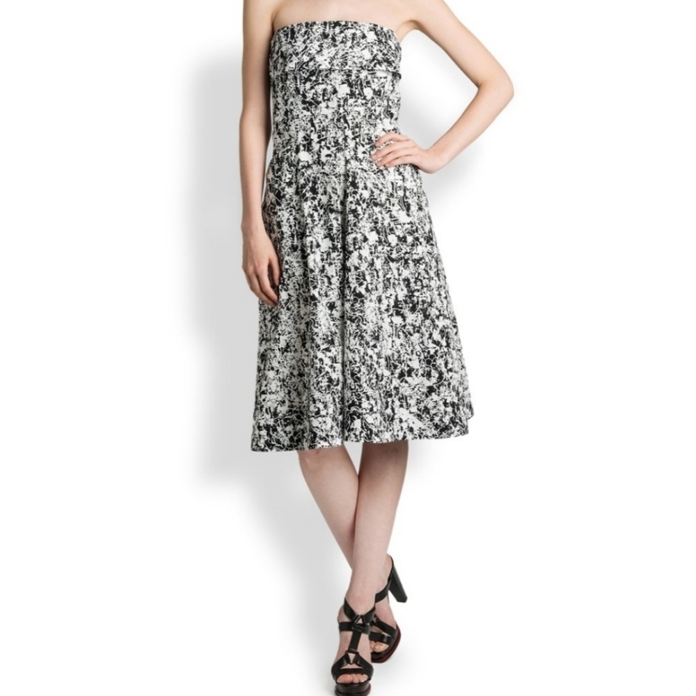 Nwt JIL SANDER risiko build in zipper bra strapless dress